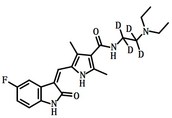 Sunitinib的结构式